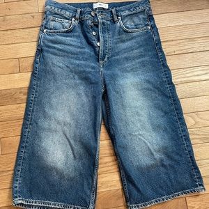 MANGO Denim Long Shorts